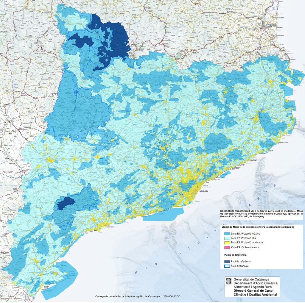 mapa de protecció lumínica catalunya https://govern.cat/salapremsa/notes-premsa/600322/pirineu-occidental-catalunya-protegit-seva-excellent-qualitat-cel-nocturn